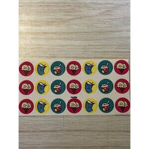 Vintage 90s Scratch & Sniff Stickers Vanilla Smell Rare HTF